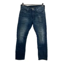Levi's 513 デニムパンツ W32 ダークブルー リーバイス ジップアップ アメカジ ジーンズ デニム コットン 2512-572