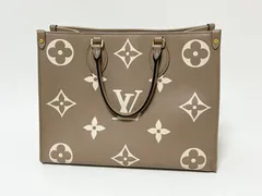 LOUIS VUITTON ルイヴィトン アンプラント オンザゴーMM バイカラー トゥルトレール クレーム トートバッグ ショルダーバッグ M45494 美品