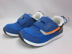 キッズ スニーカー　イフミー IFME 30-0807   キッズシューズ 子供靴 男の子  ローカット 通園 普段履き  ベルクロ 軽い　ブルー　16.0㎝