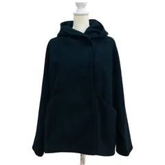 ZK24【美品】AMERICAN HOLIC フード付ショートコート ラグラン袖 ブラック サイズM