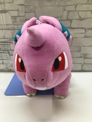 【V4-23】◇ ポケットモンスター　でっかいコロっとまんまるぬいぐるみ　カラフル　～ニドランオス・ゲンガー・エーフィ～　全３種のうちニドランオス