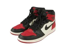 ナイキ NIKE エアジョーダン1 レトロ ハイ ブレッドトゥ AIR JORDAN 1 RETRO HIGH OG BRED TOE 28.0cm