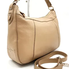 【良品】 COLE HAAN コールハーン ハンドバッグ トートバッグ ショルダーバッグ 2way ベージュ 肌色 レザー 革 ホーボー ユニセックス 男女兼用 メンズ レディース