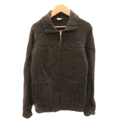 マジェスティックレゴン MAJESTIC LEGON ニットカーディガン ミドル丈 38 M ダークブラウン /YK30