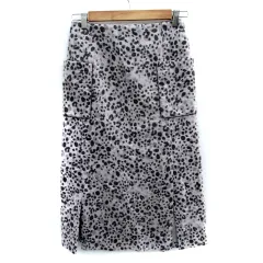 リリーブラウン Lily Brown フレアスカート ロング丈 総柄 1 マルチカラー ライトグレー /SM38