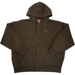 Size【XL】 SUPREME シュプリーム 25FW Small Box Zip Up Hooded Sweatshirt Dark Brown ジップパーカー 茶 【中古品-非常に良い】 20833185