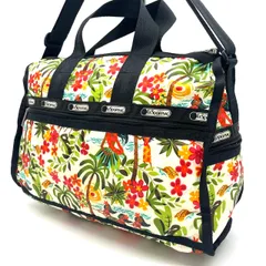 【良品】 Lesportsac レスポートサック 花柄 フラワー ナイロン ショルダーバッグ ユニセックス 男女兼用 メンズ レディース