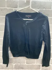 【B2-83】◇agnis b.    サイズ3     カーディガン　黒　無地