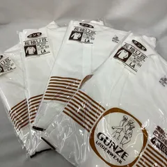 グンゼ　メンズ肌着　4枚まとめ売り　長袖U首シャツ　サイズLA    綿100%  R422