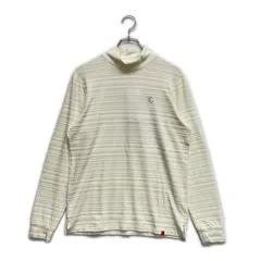 未使用品 メンズ キャロウェイ Callaway 長袖シャツ M 白 ホワイト レッドレーベル モックネック 総柄