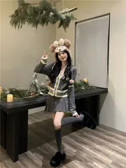 レディース小柄向け風カーディガン 2025 秋新作 ツイストニット修身短丈 ユニバーサルなアウター