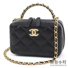 シャネル トップハンドル ミニバッグ マトラッセ キルティング ブラック レザー クラシック 2WAY チェーンショルダー マイクロ ココマーク ポシェット 斜め掛け AP3011 B09158 94305 