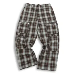 24AW★ GU × UNDERCOVER ジーユー × アンダーカバー 通年 チェック ジップ ポケット カーゴ パンツ Sz.L　メンズ