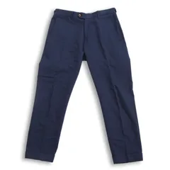 イタリア製★ BERWICH ベルウィッチ 通年 テーパード スラックス パンツ Sz.48 メンズ 紺 ネイビーのサムネイル
