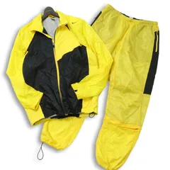 NIKE ナイキ 袖＆裾着脱可 中綿 セットアップ ウインドブレーカー ブルゾン パンツ Sz.XXL メンズ 大きい トレーニング 黄色