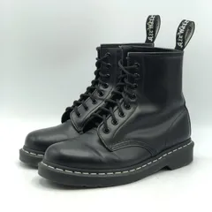 【中古】Dr.Martens 8ホールシューズ UK7 26cm 白ステッチ ブーツ ドクターマーチン[17]