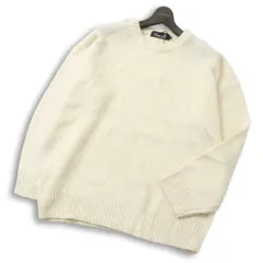 【新品 未使用】 CavariA キャバリア 秋冬 オーバーサイズ★ クルーネック ニット セーター Sz.46 メンズ オフホワイトのサムネイル