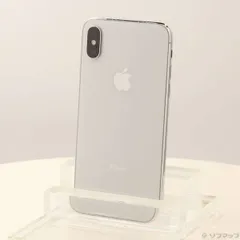 〔中古品〕 iPhoneX 64GB シルバー MQAY2J／A SIMフリー【344】