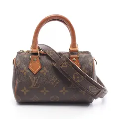 ルイ・ヴィトン LOUIS VUITTON ハンドバッグ ミニスピーディ M41534 PVCコーティングキャンバス レザー ミニ・スピーディ レディース Used B