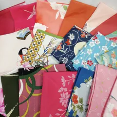 【未使用】風呂敷 20枚セット まとめ売り デザイン 素材いろいろ 普段遣い  リメイクに R552