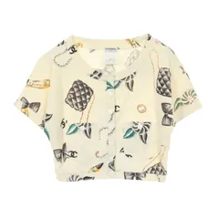 シャネル CHANEL カーディガン ココマークボタン P06930 ホワイト その他 カーディガン レディース Used A