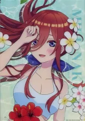 【中古】雑貨 中野三玖 A3クリアボード 「ひこくじ 五等分の花嫁～summer party～」 C賞