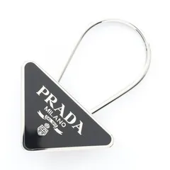 プラダ PRADA キーホルダー トライアングルロゴ 2PS06366AF0002 ブラック系 その他 トライアルロゴ キーチェーン メンズ 新品