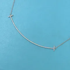 ティファニー Tスマイルダイヤネックレス/ラージ  【無料ギフトラッピング】【Aランク】【中古】