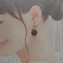 オープン記念sale　送料無料　樹脂パール　リボンパーツ　同窓会　デート　イベント　女子会　大人可愛い　流行　ボルドーレッド クリスマス