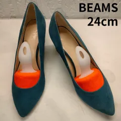 BEAMS　ビームス　パンプス　ヒールパンプス　ハイヒール　ライトブルー　24cm