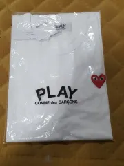コム・デ・ギャルソン PLAY 白 半袖 Tシャツ XL