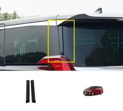 【送料無料】トヨタ アルファード/ALPHARD ヴェルファイア/VELLFIRE 30系 2016～2022 リアスポイラー サイドカバー リアウインドウガーニッシュ 左右セット 2点 ABS カーボン調 両面テープ貼付 キズ防止 専用設計 フィット感高級感