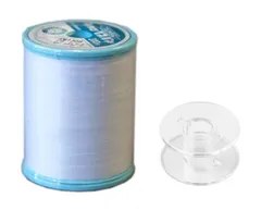 【フジックス ミシン糸 60番 白】フジックス FUJIX シャッペスパン 普通地用 ミシン糸 太さ 60番 200m巻 #401 白 F56|XGATE ボビン付き 