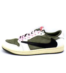 ナイキ NIKE × トラヴィス スコット Travis Scott 【 AIR JORDAN 1 RETRO LOW OG SP DM7866 200 】 リバース オリーブ スニーカー　46670