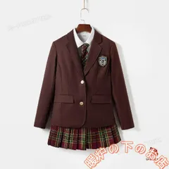 卒業式 スーツ 女の子 卒服 韓国 制服 小学生 160 なんちゃって制服 5点セット ブレザー 入学式 スーツ フォーマルスーツ 大きいサイズ56712