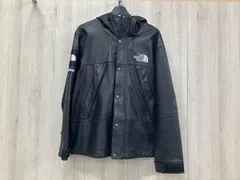 Supreme×THE NORTH FACE シュプリーム×ザノースフェイス  18FW TNF leather JKT マウンテンパーカー Mサイズ ブラック 