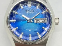 ジャンク 【稼働品】SEIKOセイコー／2706-0340／自動巻き／レディース／青色文字盤／デイデイト