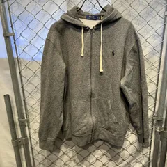 POLORALPH LAUREN  パーカー ジップパーカー ダークグレー ブラックポニー XL ポロラルフローレン 
