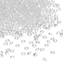 uxcell 5000個のウェディングテーブルスキャッターコンフェッティフェイク水晶アクリルダイヤモンドラインストーン花瓶フィラーズジェムズクラフト パーティー テーブルセンターピースデコレーション 花嫁シャワーパーティー(ホワイト 4.5mm)