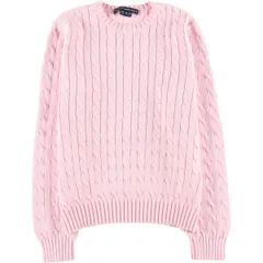 古着 ラルフローレン Ralph Lauren RALPH LAUREN SPORT ケーブル編み コットンニットセーター レディースM相当/eaa599340