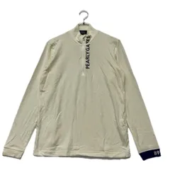 中古 メンズ パーリーゲイツ PEARLY GATES 長袖シャツ 4(M) 白 ホワイト ハーフジップ 起毛素材