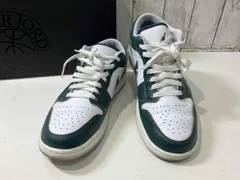 NIKEナイキ AIR JORDAN 1 LOW SE エアジョーダン1ローSE FQ7687-300 スニーカー グリーン x ホワイト 27.5cm 