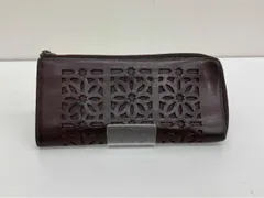 genten ゲンテン 長財布 カットワーク ラウンドファスナー