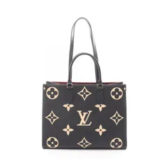 ルイ・ヴィトン LOUIS VUITTON トートバッグ オンザゴーMM バイカラー M45495 ブラック/ベージュ レザー オンザゴーMM レディース 未使用