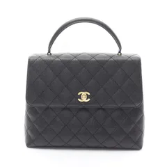 シャネル CHANEL ハンドバッグ マトラッセ ブラック レザー マトラッセ ハンドバッグ レディース Used A