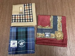 メンズブランドハンカチ　3枚セット　①