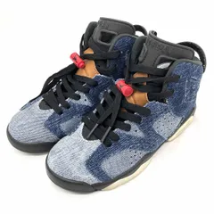 NIKE ナイキ AIR JORDAN 6 RETRO (GS) CV5489-401 スニーカー インディゴ デニム サイズ23cm