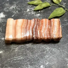 【E17170】豚肉石 ポークストーン Porkstone 天然石 原石 鉱物 アラゴナイト カルサイト 方解石