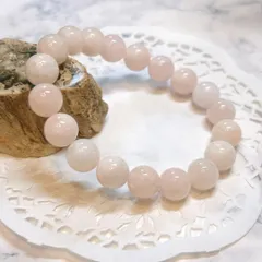 【E17352】モルガナイト　Morganaite 10㎜　ブレスレット　bracelet