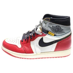 NIKE (ナイキ) ×UNION AIR JORDAN 1 RETRO HIGH OG CHICAGO HV8563-600 ユニオン エアジョーダン1 ハイカットスニーカー US9.5/27.5cm レッド